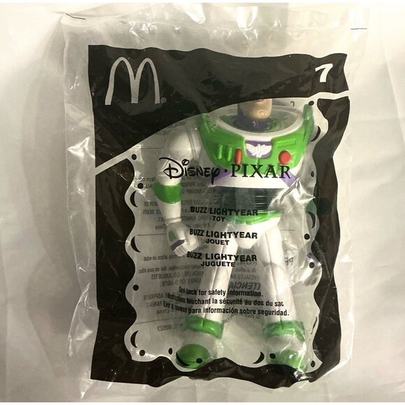 BUZZ LIGHTYEAR Disney’s Toy Story Movie Toy Collectible McDonald’s #7 NEW 2005 - Picture 2 of 3